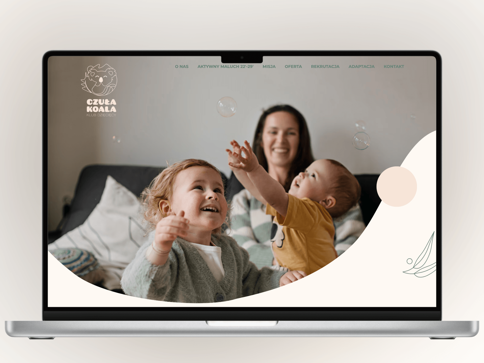 Realizacja strony www Czula Koala