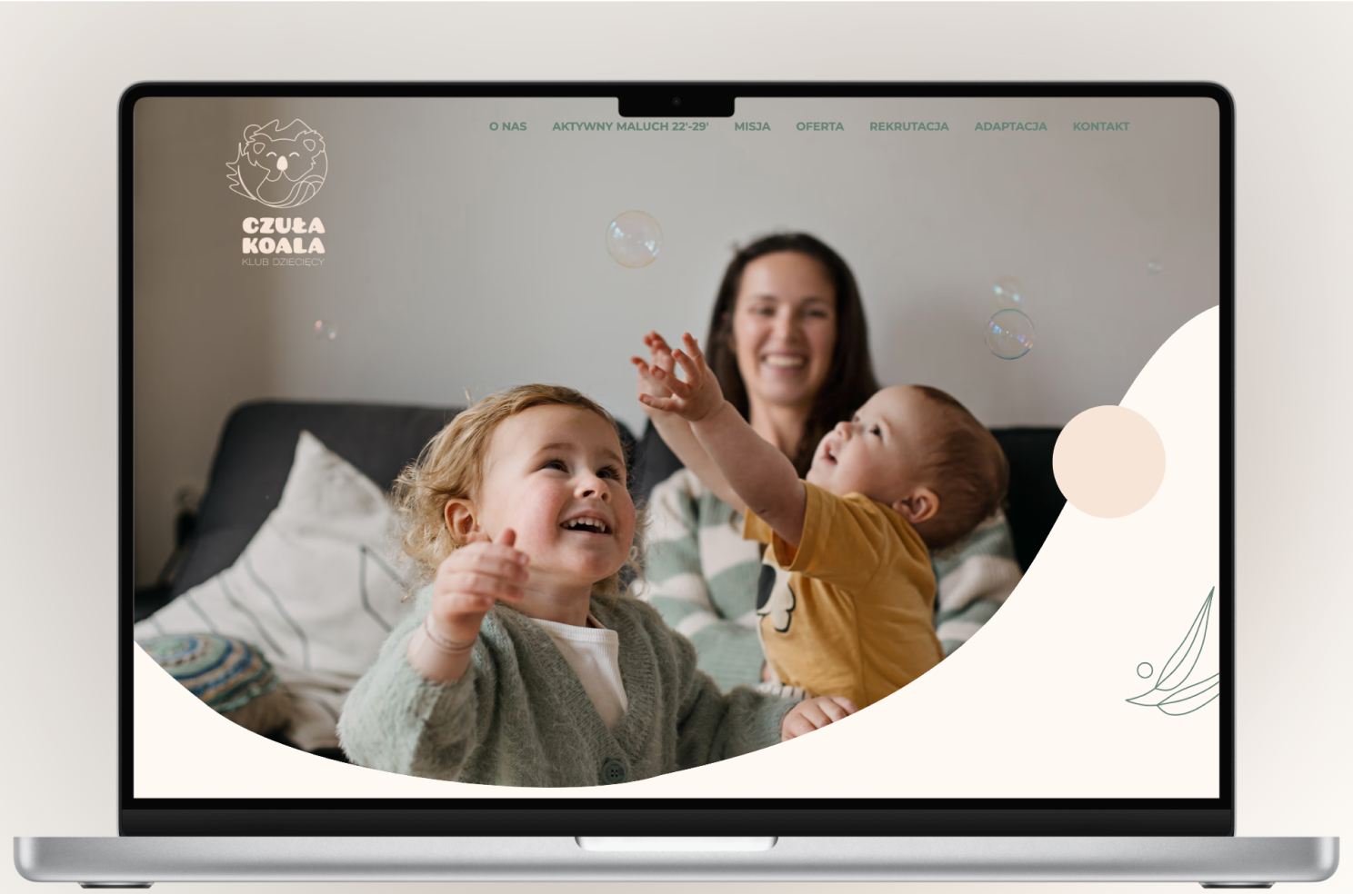 Realizacja strony www Czula Koala